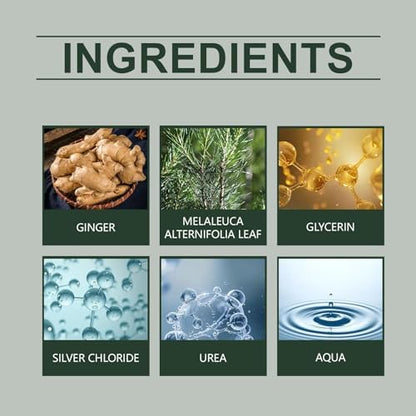 Product label of 7 Days Tea Tree Ginger Nail Treatment