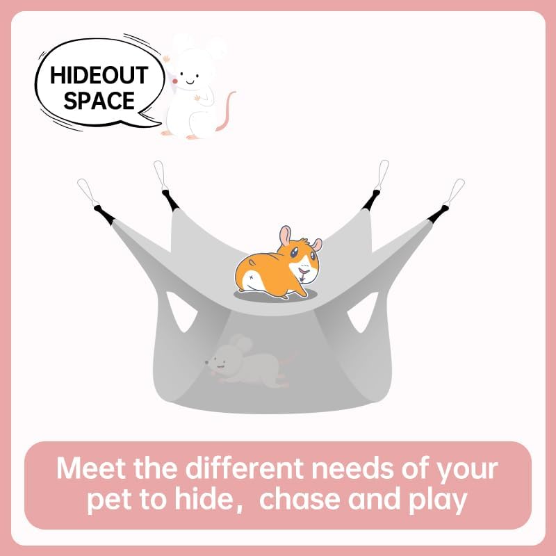 Easy install hanging cage toy for hamsters and ferrets