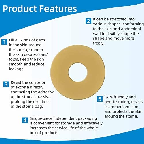 Alcohol free sting free skin barrier ring protection for peristomal skin care
