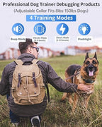 Asrcs rechargeable pet behavior correction collar displaying four safe training modes