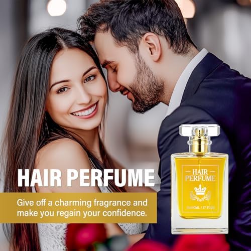 Woman applying Trixes pheromone hair mist