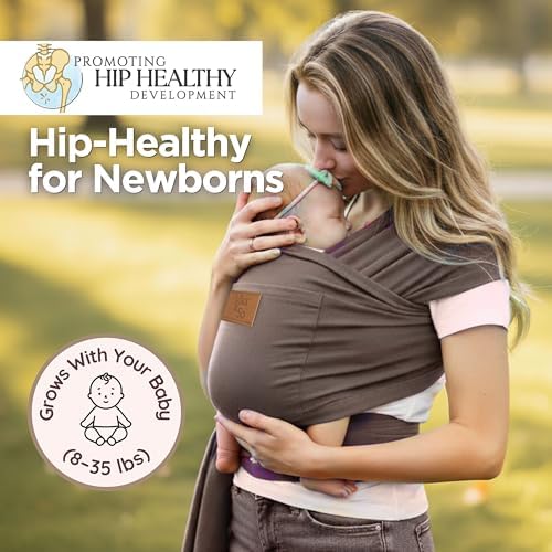 Demonstration of baby sleeping in Max and So wrap