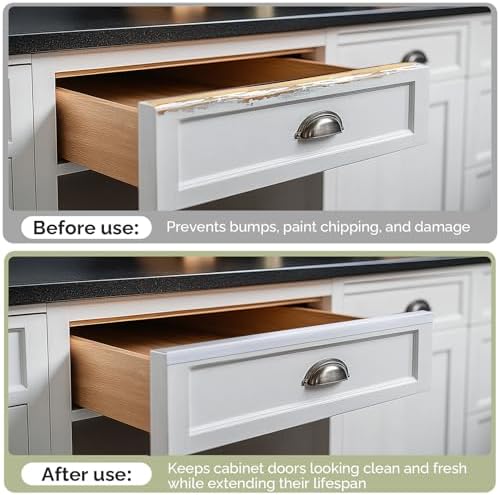 Side profile of Magicheap PVC edge guard on kitchen furniture