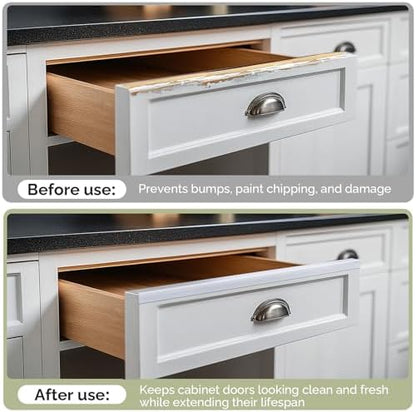 Side profile of Magicheap PVC edge guard on kitchen furniture