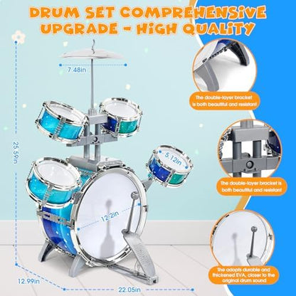 Premium imported light up percussion toy for boys and girls