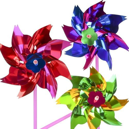 DIY plastic windmill assembly components for kids