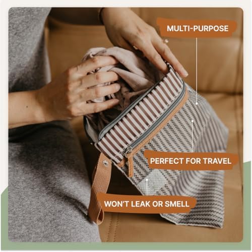 Parker Baby Co. wet dry bag mesh organizer pocket detail