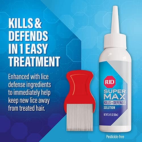 RID Super Max complete lice elimination kit for children and adults.