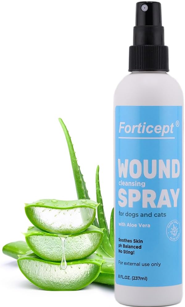 Forticept Hot Spot Spray bottle front view for pets