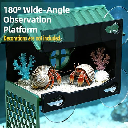 Multi-Functional Hermit Crab Hideaway | Hermit Crab Foraging cave with Ladder | Hermit Crab Climbing wall Toy | Hideout Decoration Accessories Also Suitable for Lizards and Tarantulas - Image 4
