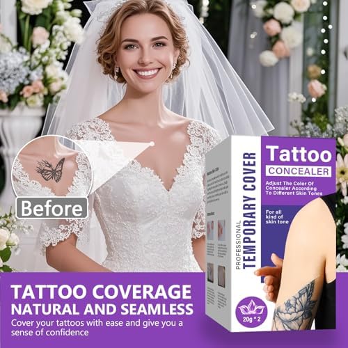 Laorici tattoo concealer dual shade creams open view