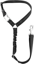 Plutus Pet dog car seat belt front view with metal buckle