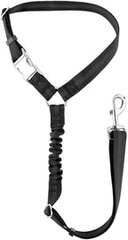 Plutus Pet dog car seat belt front view with metal buckle