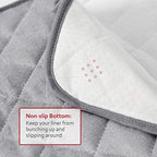 Non-slip backing view of Moonsea washable diaper pad liner