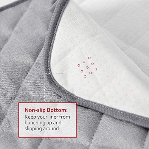 Non-slip backing view of Moonsea washable diaper pad liner