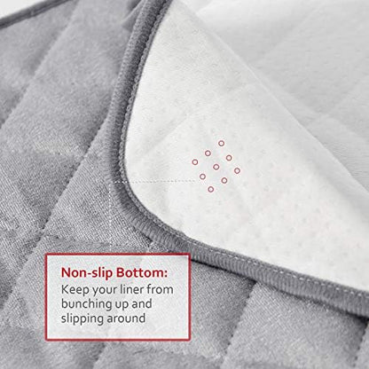 Three Moonsea grey changing pad liners stacked together