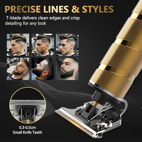Ufree hair and beard trimmer held in hand demonstrating grip