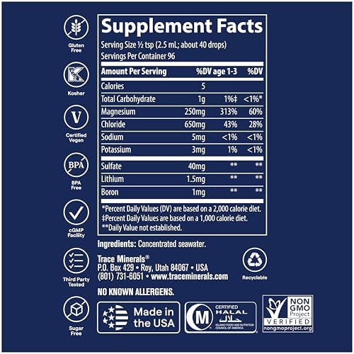 Trace Minerals ConcenTrace 8 fluid ounce bottle lifestyle display