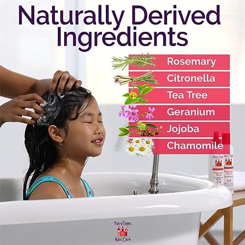 Fairy Tales Rosemary Repel shampoo ingredients label showing natural essential oils