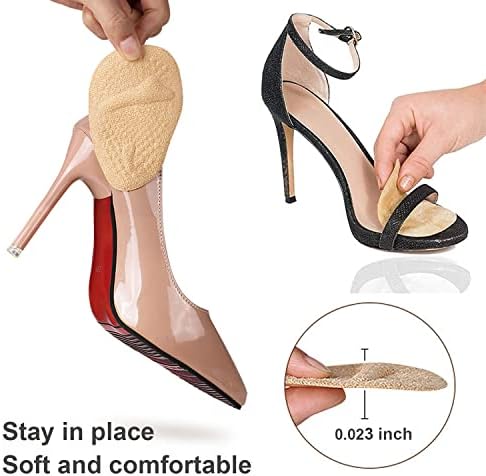 Metatarsal pads for women displayed in different colors for high heel shoe compatibility.