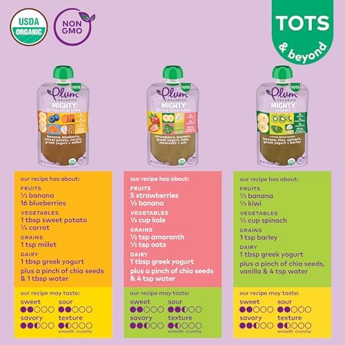 Nutritious fruit and veggie blend toddler snack