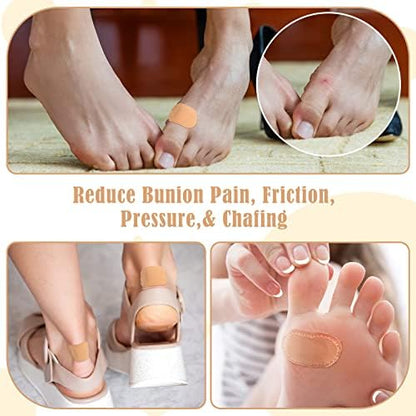 Detailed view of the adhesive backing on a foot cushion pad.