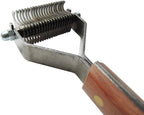 Close up of Mars Coat King stainless steel grooming blades