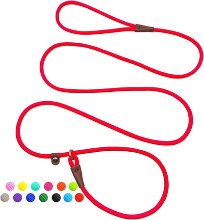 MayPaw Slip Lead Control Leash for Dogs No Pull, 13+ Colors Classic Dog Lead 7 FT Pet Slip Leash, 1/4" Rope Leashes for Small Medium Animals (7ft*1/4", Black) - Image 10