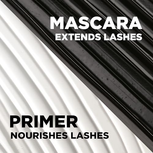 Black tubing mascara creating dramatic length without clumping