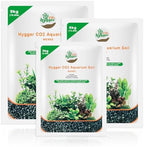 Close up of Hygger Co2 aquarium substrate granules