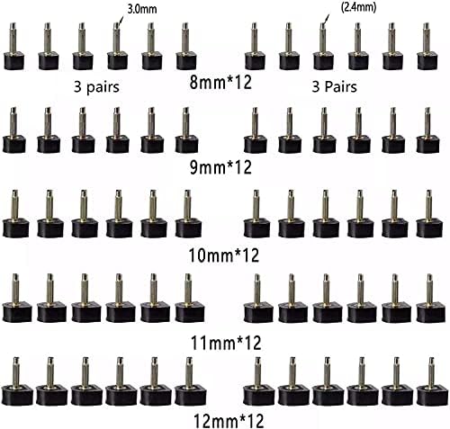 Assorted sizes of TPU heel replacement caps for stiletto shoe repair