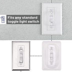 Childproof light switch cover safety guard close up