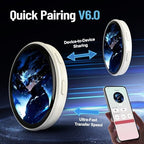 Interactive digital photo and GIF display name tag for anime conventions