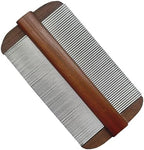 Dynarex WeCare ClearNit Metal Lice Comb front view with handle