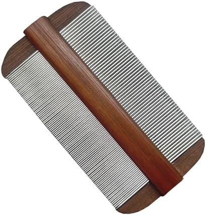 Dynarex WeCare ClearNit Metal Lice Comb front view with handle