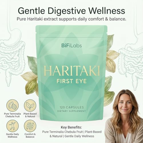 Bifilabs Haritaki supplement bottle label details