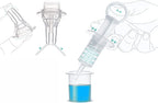 Eforlike soft tip syringe bottle showing detachable parts for sterilization