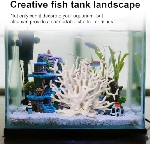 Premium imported non toxic fish tank landscape accessories side view