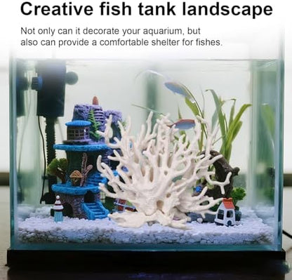 Premium imported non toxic fish tank landscape accessories side view