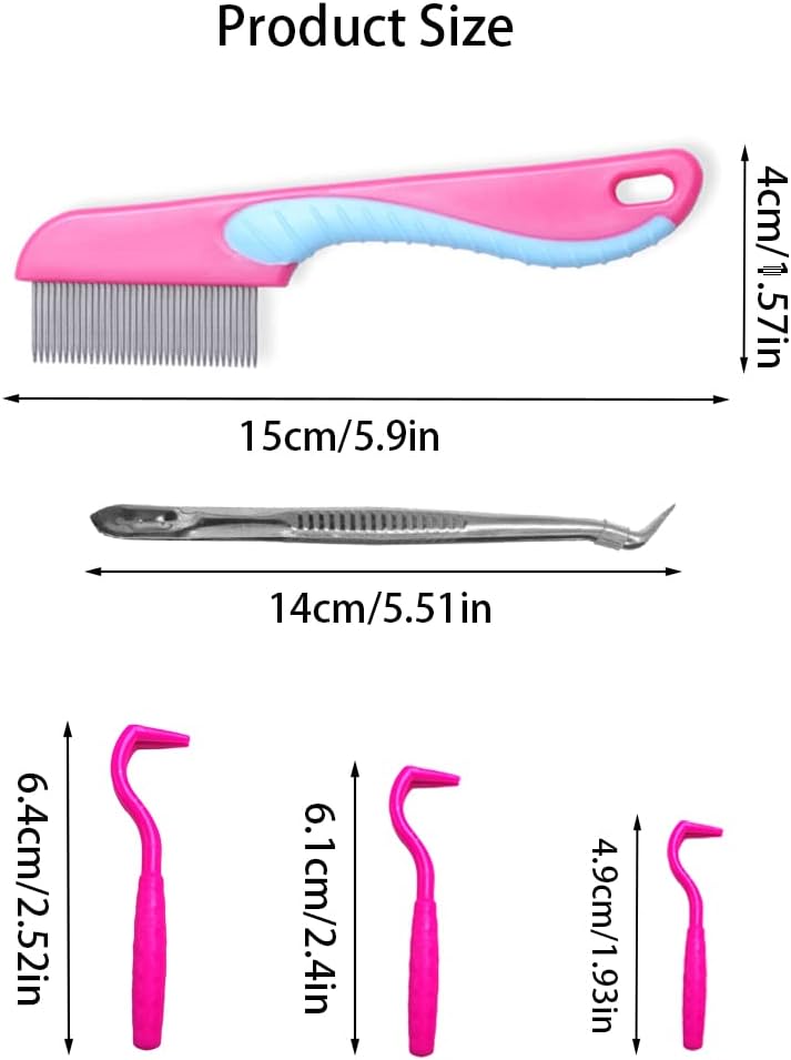 Shxxyljh tick removal hooks and tweezers for pets