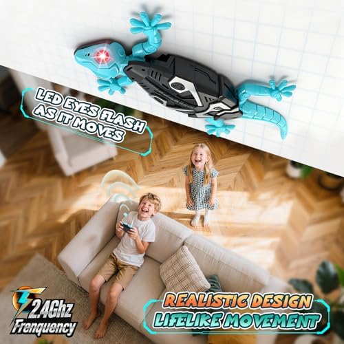 Ketiee gecko toy with 2.4 GHz remote control