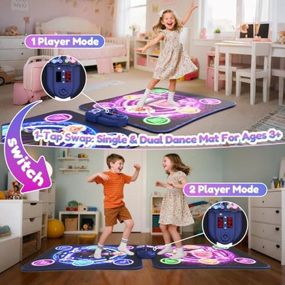 TooLion kids dance pad with light up buttons