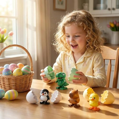 Generic Wind-Up Surprise Eggs Dinosaur full packaging display of the novelty interactive kids gift
