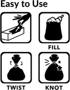 BOS waste disposal bags demonstrating odor sealing