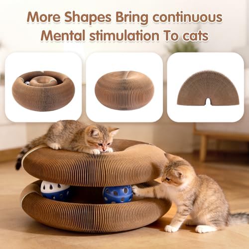 ACEDIGI modular cat toy showing the non toxic secure magnetic docking mechanism