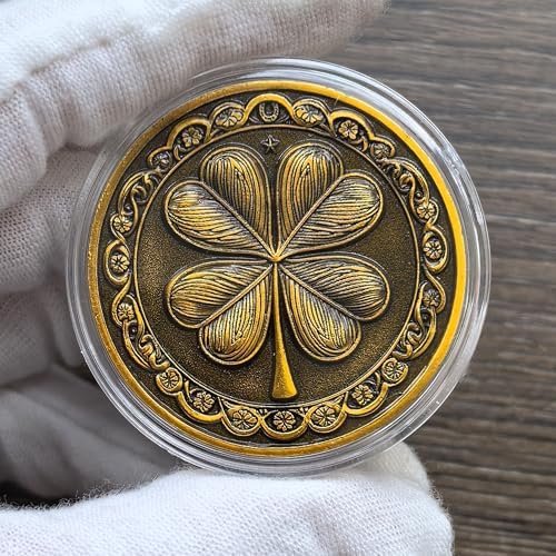 Gimilang challenge coin reverse side showing detailed four leaf clover design