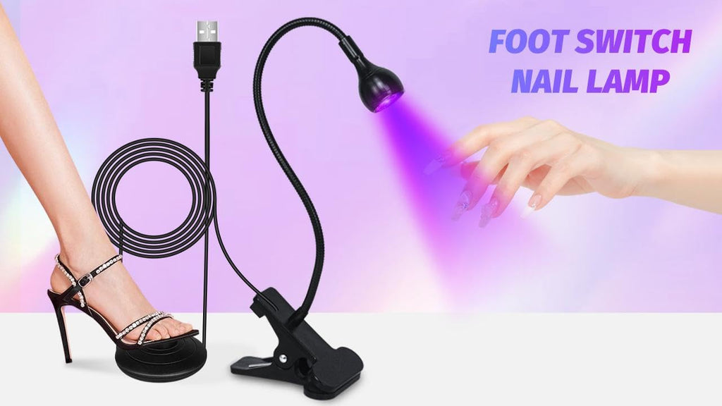 Aoraem portable UV LED nail lamp packaged for travel and home use