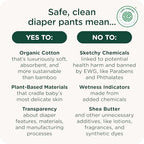 Healthybaby diaper pants product stack showing organic cotton texture