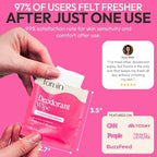 Eco-friendly plastic-free travel size deodorant wipes packaging