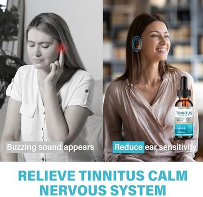 Close up of Natrulo tinnitus support drops ingredients label.